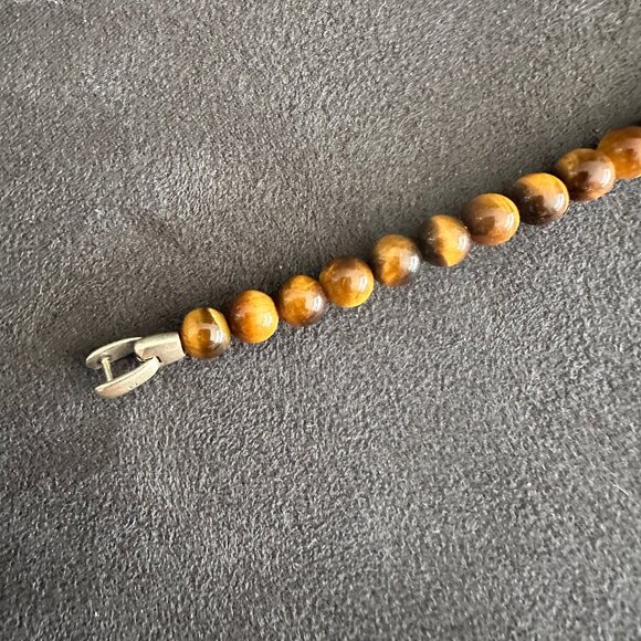 David Yurman Spiritual Beads Bracelet in Tiger's Eye - 6mm - 9.25" - Picture 4 of 9